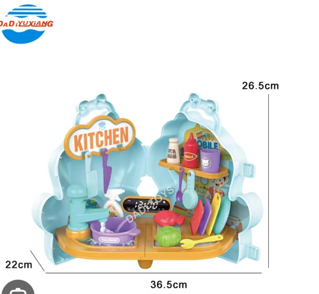 29-Piece Mobile Kitchen Playset
