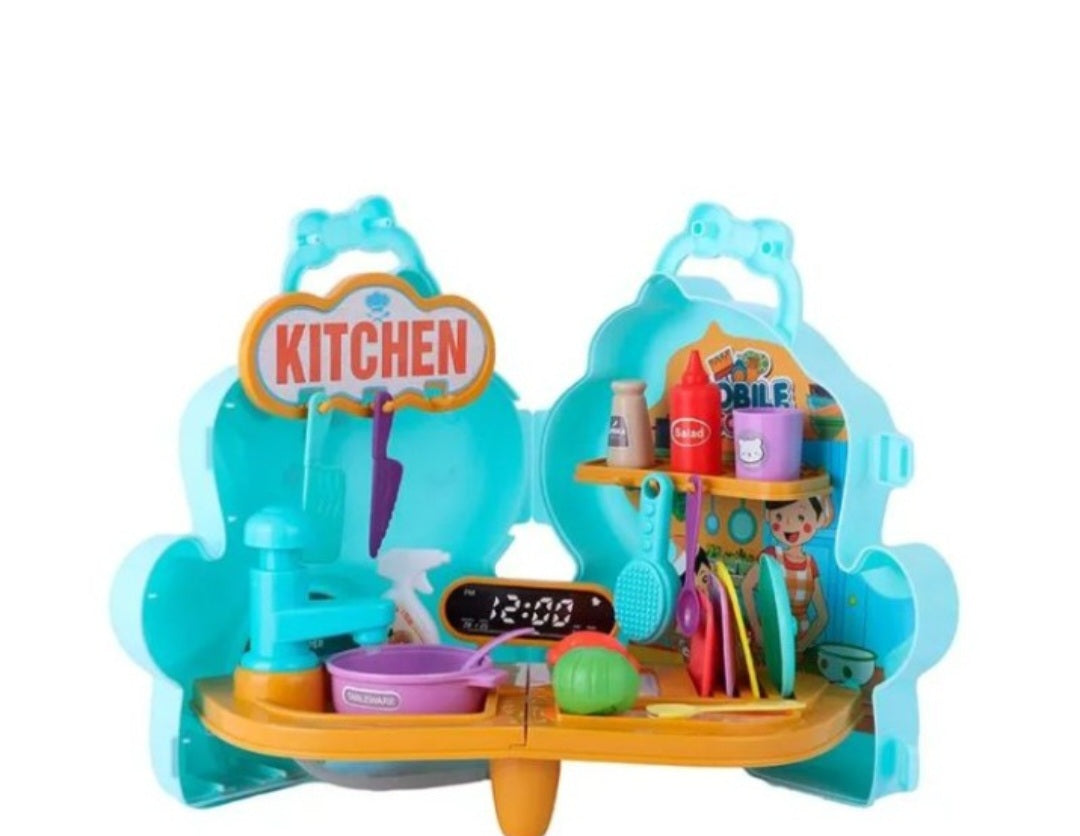29-Piece Mobile Kitchen Playset