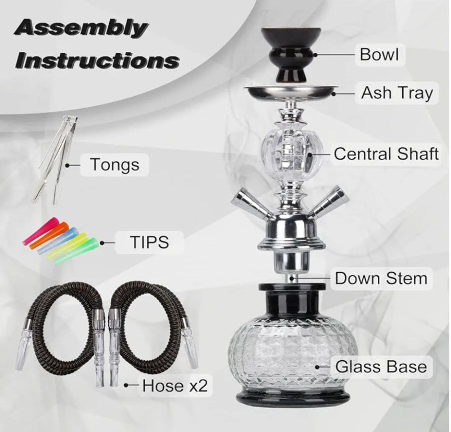 SERdeerCH 2 Hose Hookah